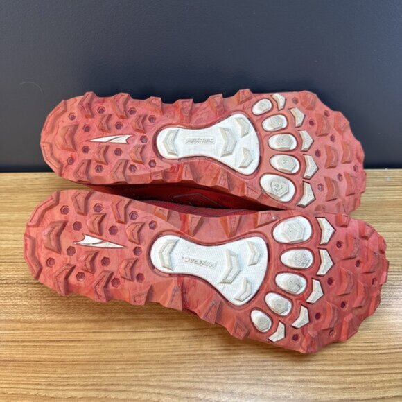 Altra Lone Peak 4.5 Red Sneakers Running Shoes ALOA4QTX603 Women’s Sz 10.5 - Picture 5 of 6